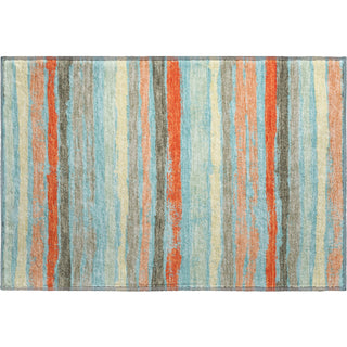 Piper Looms Mayfield Stripes AMF1019 Sky Machine Washable Area Rug Scatter Main Image