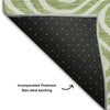 Piper Looms Mayfield Swirls AMF1020 Aloe Machine Washable Area Rug Backing Image