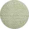 Piper Looms Mayfield Swirls AMF1020 Aloe Machine Washable Area Rug Round Main Image