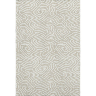 Piper Looms Mayfield Swirls AMF1020 Beige Machine Washable Area Rug main image