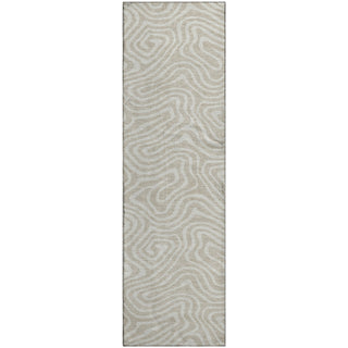 Piper Looms Mayfield Swirls AMF1020 Beige Machine Washable Area Rug Runner Main Image