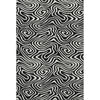 Piper Looms Mayfield Swirls AMF1020 Black Machine Washable Area Rug main image
