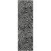 Piper Looms Mayfield Swirls AMF1020 Black Machine Washable Area Rug Runner Main Image