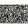 Piper Looms Mayfield Swirls AMF1020 Black Machine Washable Area Rug Scatter Main Image