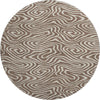 Piper Looms Mayfield Swirls AMF1020 Brown Machine Washable Area Rug Round Main Image