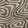 Piper Looms Mayfield Swirls AMF1020 Brown Machine Washable Area Rug Swatch Image