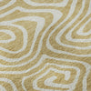 Piper Looms Mayfield Swirls AMF1020 Gold Machine Washable Area Rug Swatch Image