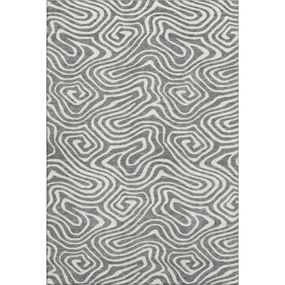 Piper Looms Mayfield Swirls AMF1020 Gray Machine Washable Area Rug main image