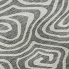 Piper Looms Mayfield Swirls AMF1020 Gray Machine Washable Area Rug Swatch Image