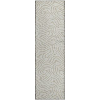 Piper Looms Mayfield Swirls AMF1020 Ivory Machine Washable Area Rug Runner Main Image