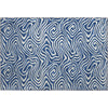 Piper Looms Mayfield Swirls AMF1020 Navy Machine Washable Area Rug Scatter Main Image