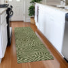 Piper Looms Mayfield Swirls AMF1020 Olive Machine Washable Area Rug Runner Lifestyle Image Feature