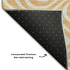 Piper Looms Mayfield Swirls AMF1020 Peach Machine Washable Area Rug Backing Image