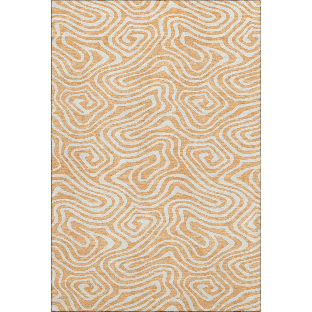 Piper Looms Mayfield Swirls AMF1020 Peach Machine Washable Area Rug main image