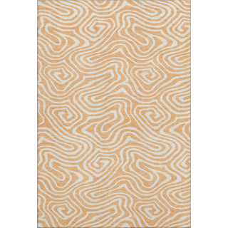 Piper Looms Mayfield Swirls AMF1020 Peach Machine Washable Area Rug main image