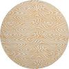 Piper Looms Mayfield Swirls AMF1020 Peach Machine Washable Area Rug Round Main Image
