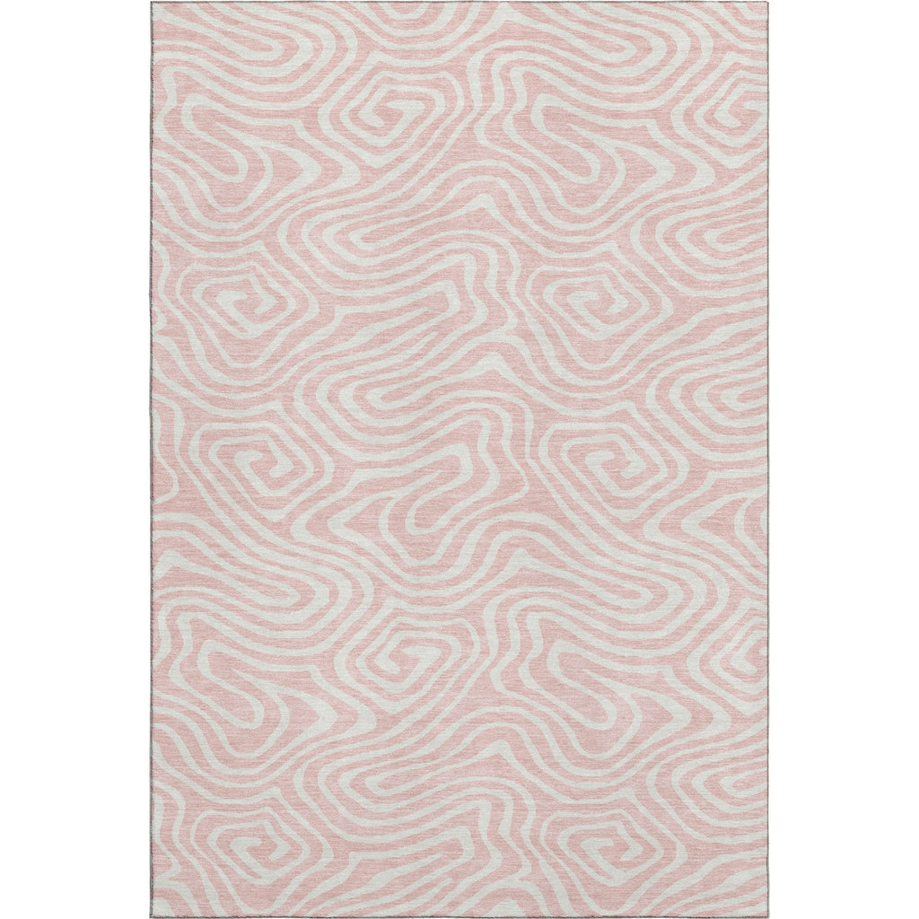 Piper Looms Mayfield Swirls AMF1020 Pink Machine Washable Area Rug main image