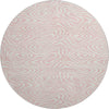 Piper Looms Mayfield Swirls AMF1020 Pink Machine Washable Area Rug Round Main Image