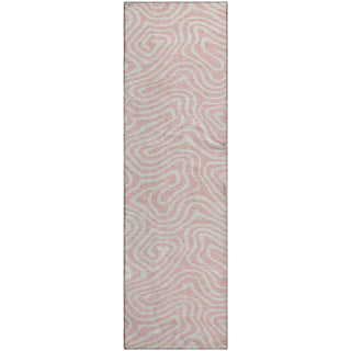 Piper Looms Mayfield Swirls AMF1020 Pink Machine Washable Area Rug Runner Main Image