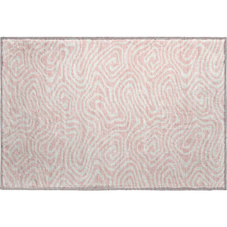 Piper Looms Mayfield Swirls AMF1020 Pink Machine Washable Area Rug Scatter Main Image
