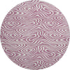 Piper Looms Mayfield Swirls AMF1020 Plum Machine Washable Area Rug Round Main Image