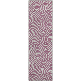 Piper Looms Mayfield Swirls AMF1020 Plum Machine Washable Area Rug Runner Main Image