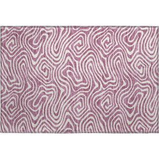 Piper Looms Mayfield Swirls AMF1020 Plum Machine Washable Area Rug Scatter Main Image