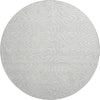 Piper Looms Mayfield Swirls AMF1020 Silver Machine Washable Area Rug Round Main Image