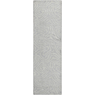 Piper Looms Mayfield Swirls AMF1020 Silver Machine Washable Area Rug Runner Main Image
