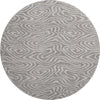 Piper Looms Mayfield Swirls AMF1020 Taupe Machine Washable Area Rug Round Main Image