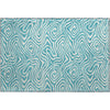 Piper Looms Mayfield Swirls AMF1020 Teal Machine Washable Area Rug Scatter Main Image
