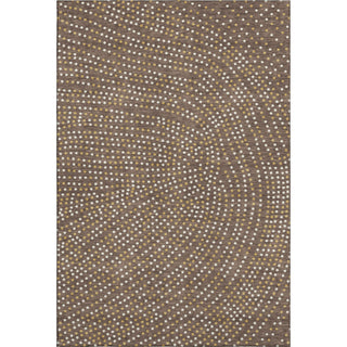 Piper Looms Mayfield Circles AMF1021 Brown Machine Washable Area Rug main image