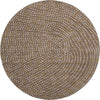 Piper Looms Mayfield Circles AMF1021 Brown Machine Washable Area Rug Round Main Image