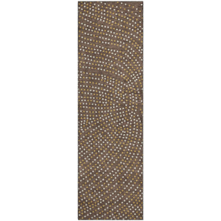 Piper Looms Mayfield Circles AMF1021 Brown Machine Washable Area Rug Runner Main Image