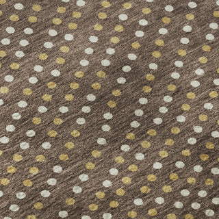 Piper Looms Mayfield Circles AMF1021 Brown Machine Washable Area Rug Swatch Image