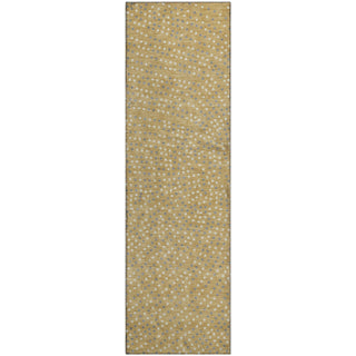 Piper Looms Mayfield Circles AMF1021 Gold Machine Washable Area Rug Runner Main Image