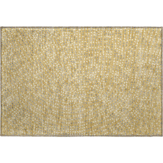Piper Looms Mayfield Circles AMF1021 Gold Machine Washable Area Rug Scatter Main Image