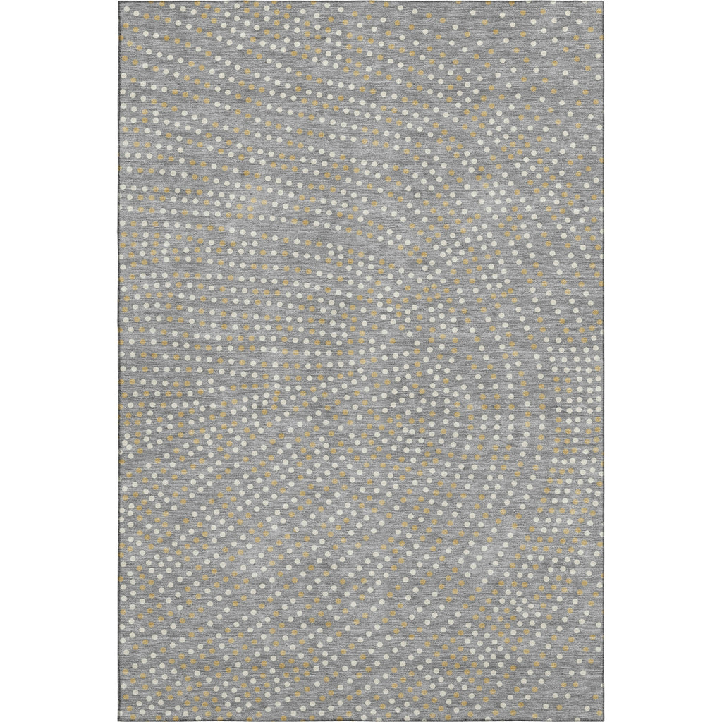 Piper Looms Mayfield Circles AMF1021 Gray Machine Washable Area Rug main image