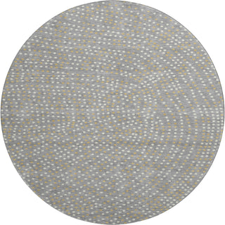 Piper Looms Mayfield Circles AMF1021 Gray Machine Washable Area Rug Round Main Image