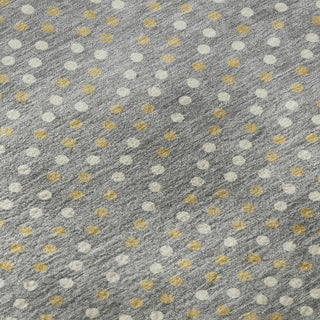 Piper Looms Mayfield Circles AMF1021 Gray Machine Washable Area Rug Swatch Image