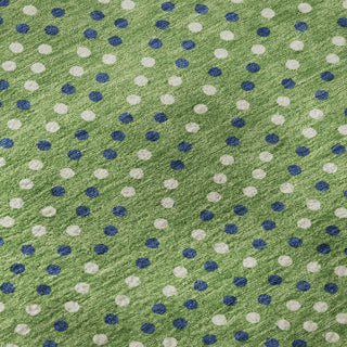 Piper Looms Mayfield Circles AMF1021 Green Machine Washable Area Rug Swatch Image
