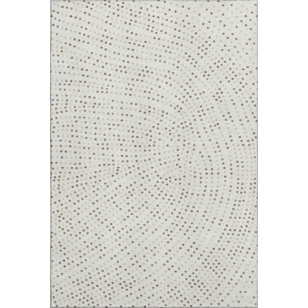 Piper Looms Mayfield Circles AMF1021 Ivory Machine Washable Area Rug main image