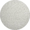 Piper Looms Mayfield Circles AMF1021 Ivory Machine Washable Area Rug Round Main Image