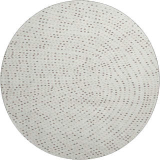 Piper Looms Mayfield Circles AMF1021 Ivory Machine Washable Area Rug Round Main Image