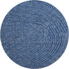 Piper Looms Mayfield Circles AMF1021 Navy Machine Washable Area Rug Round Main Image