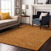 Piper Looms Mayfield Circles AMF1021 Orange Machine Washable Area Rug Lifestyle Image Feature