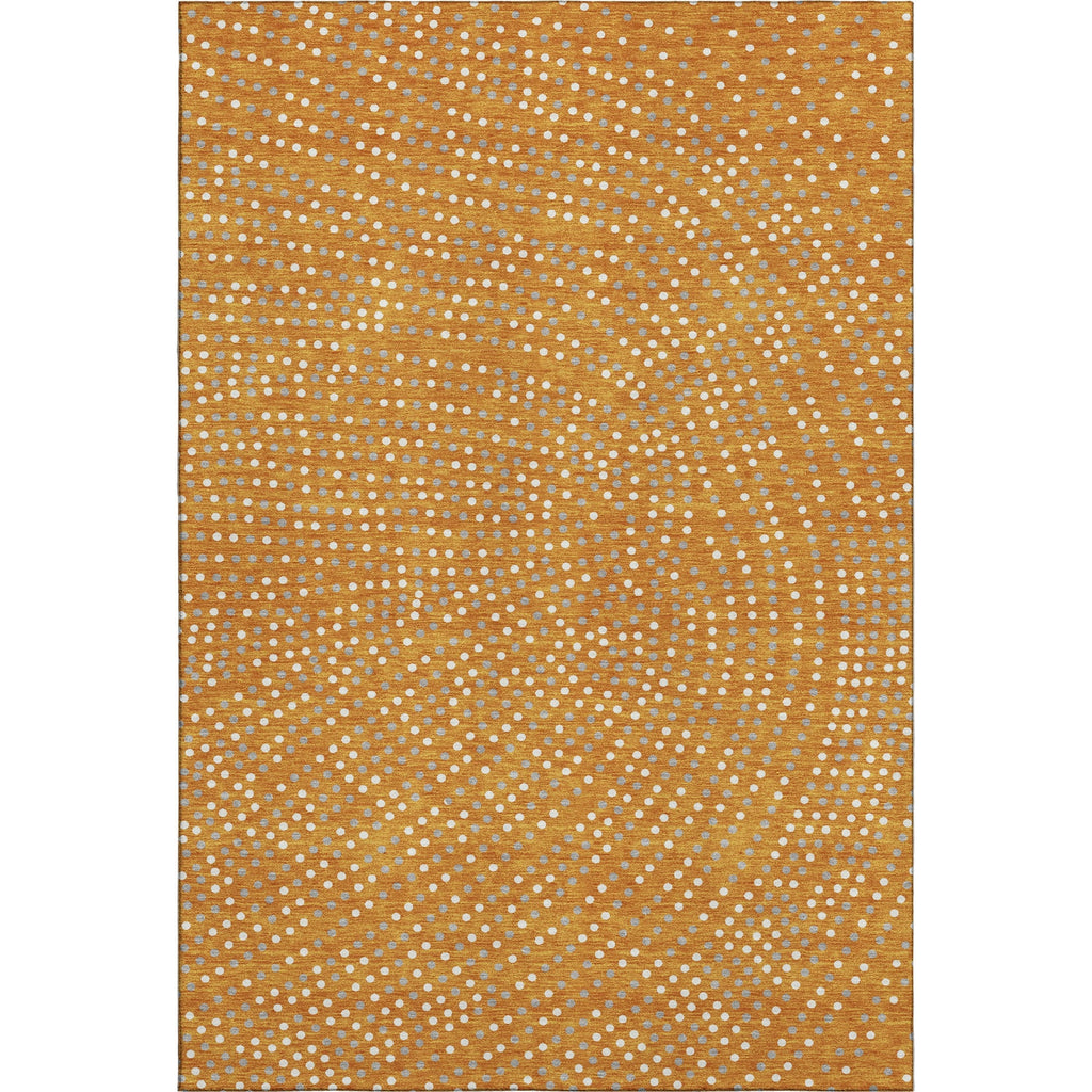 Piper Looms Mayfield Circles AMF1021 Orange Machine Washable Area Rug main image