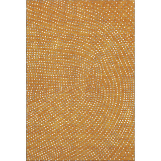 Piper Looms Mayfield Circles AMF1021 Orange Machine Washable Area Rug main image