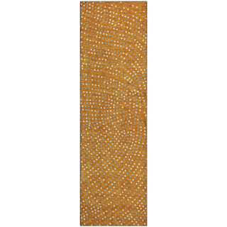 Piper Looms Mayfield Circles AMF1021 Orange Machine Washable Area Rug Runner Main Image