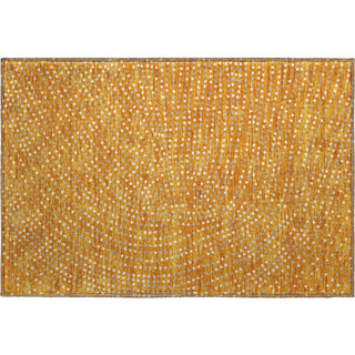 Piper Looms Mayfield Circles AMF1021 Orange Machine Washable Area Rug Scatter Main Image